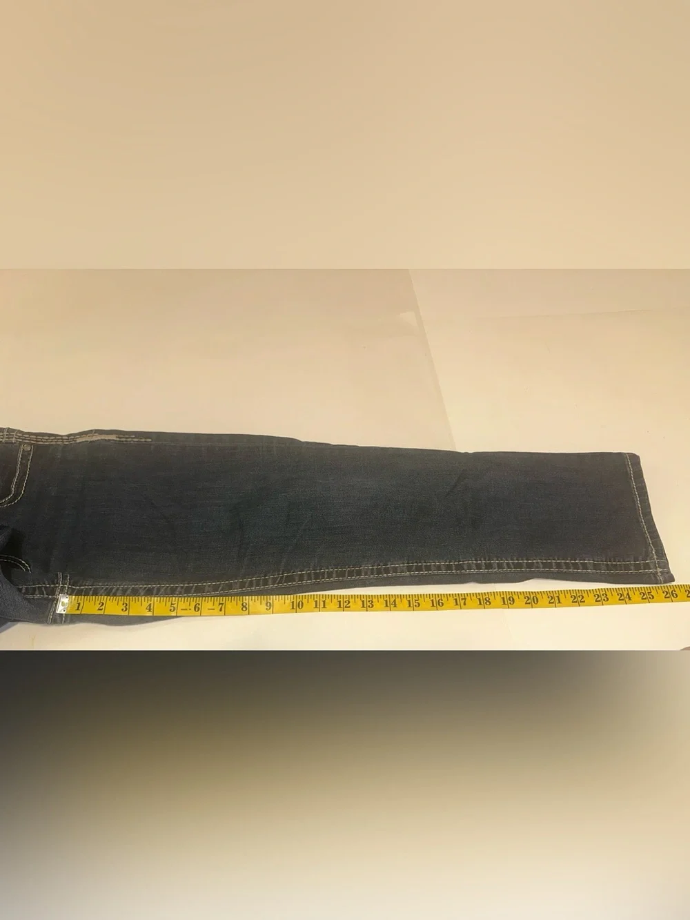 BKE Denim Dakota Buckle Women's Jeans Dark Blue Cropped Stretch Mid-Rise Size 28